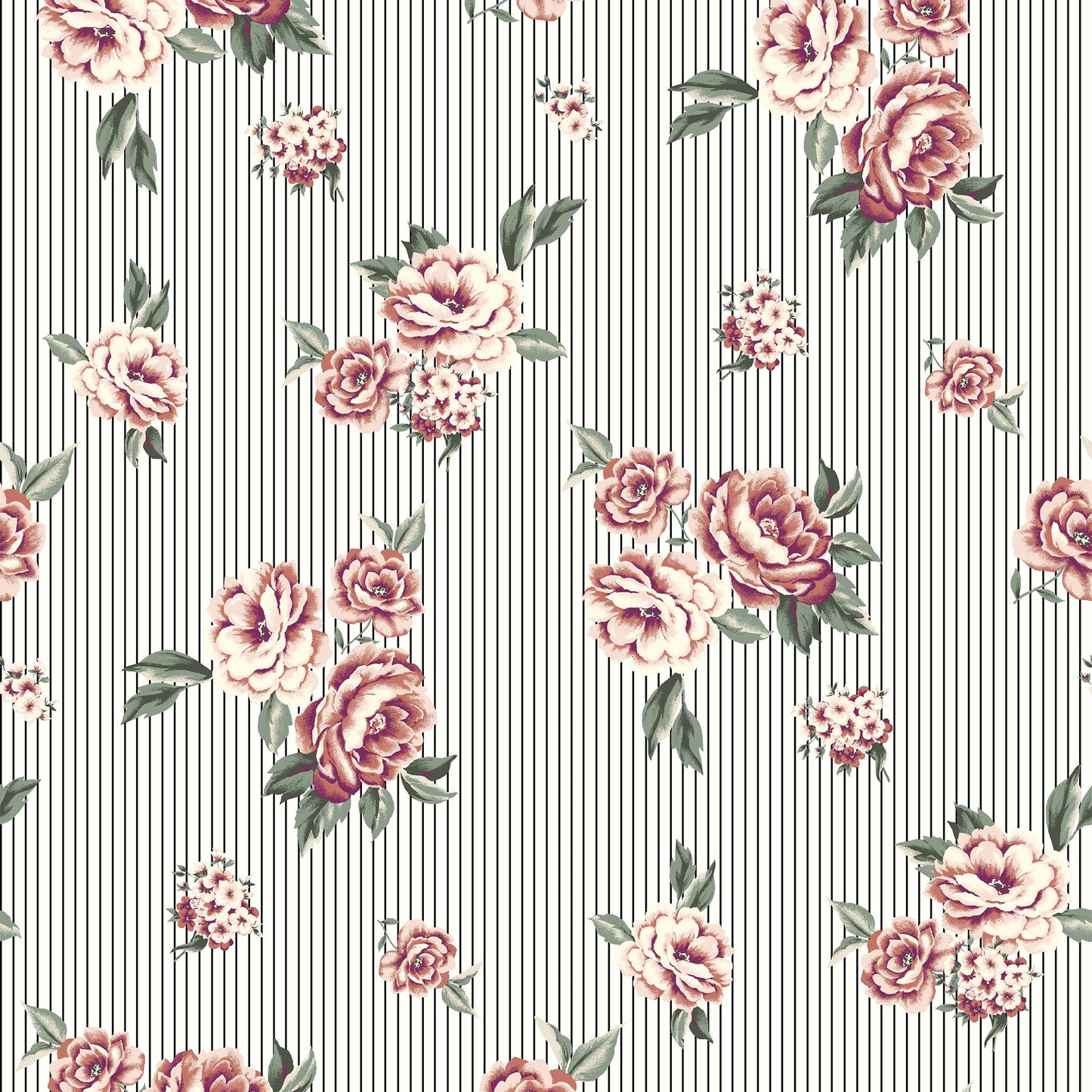 P-339-504-OFF-WHITE-PEACH - PRINTED WOOL DOBBY 100% POLYESTER