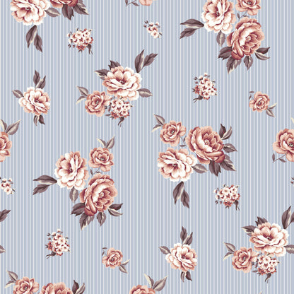 P-339-586-DUSTY-BLUE-CLAY - PRINTED CREPE CHIFFON 97% POLY 3% SPANDEX