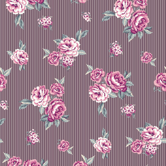 P-339-586-MARSALA-GUAVA - PRINTED CREPE CHIFFON 97% POLY 3% SPANDEX