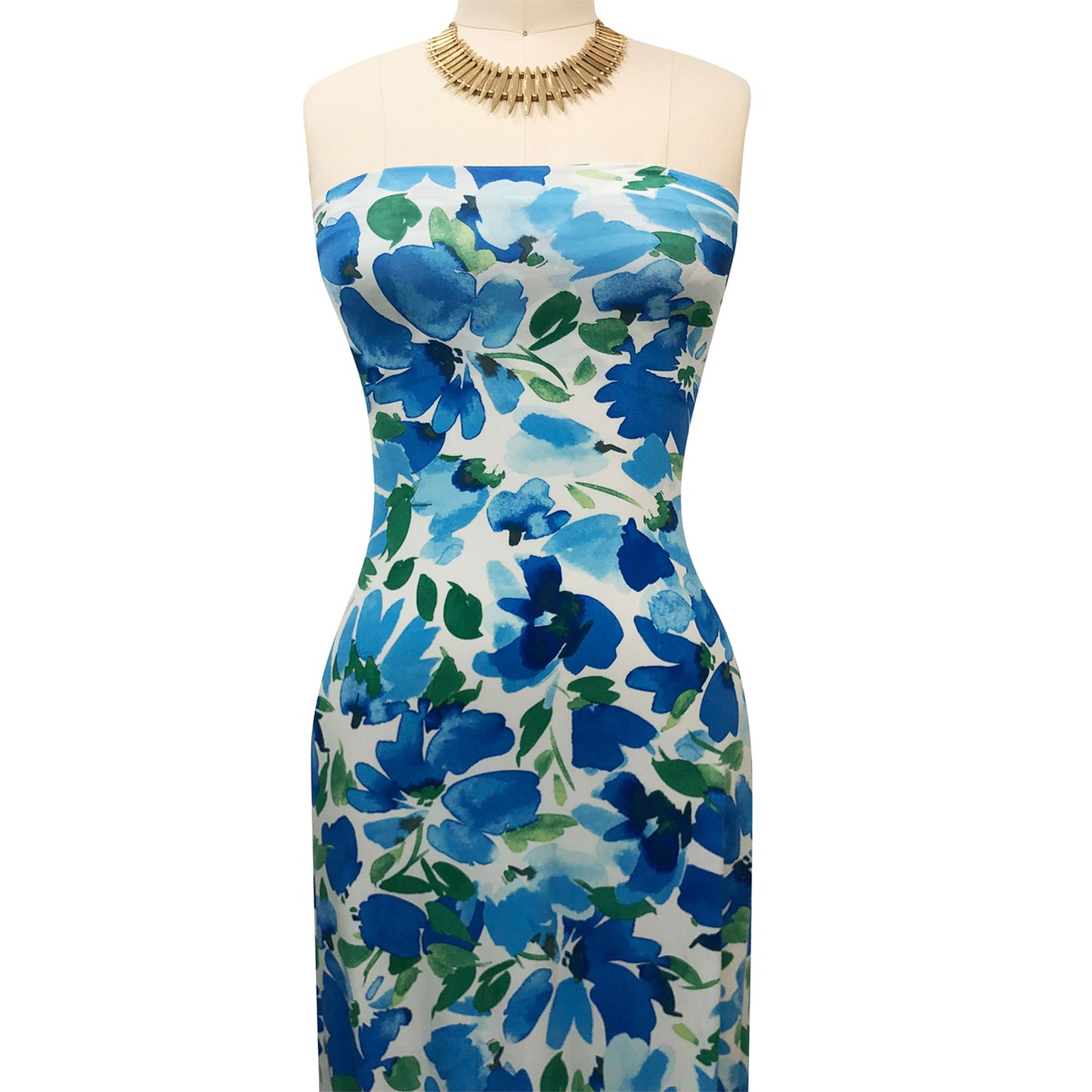 P-3396-800-PALE-BLUE-ROYAL - PRINTED VENEZIA 92% POLY 8% SPANDEX