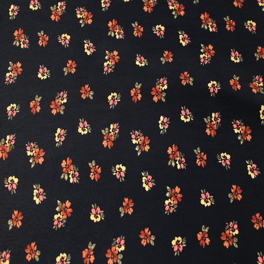 P-3429-754-BLACK-COFFEE - PRINTED POLY MOROCCAN 100% POLY