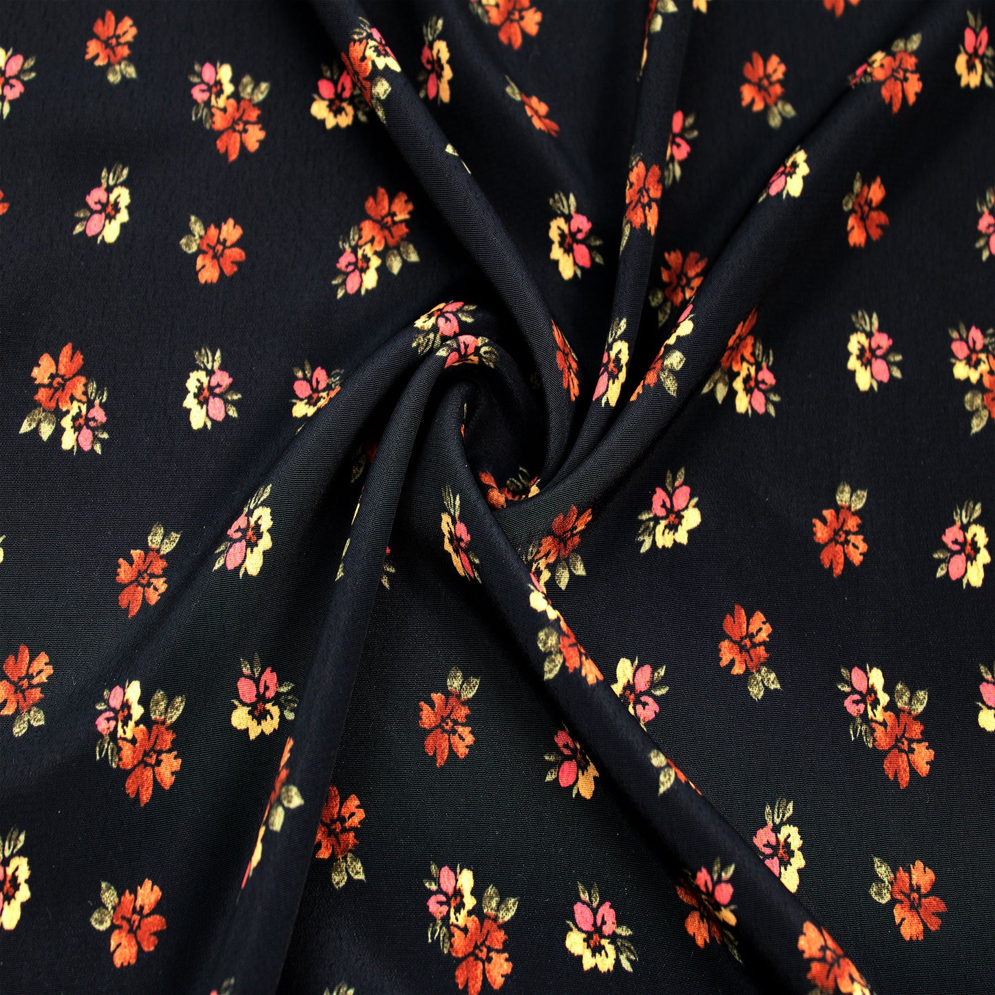 P-3429-754-BLACK-COFFEE - PRINTED POLY MOROCCAN 100% POLY