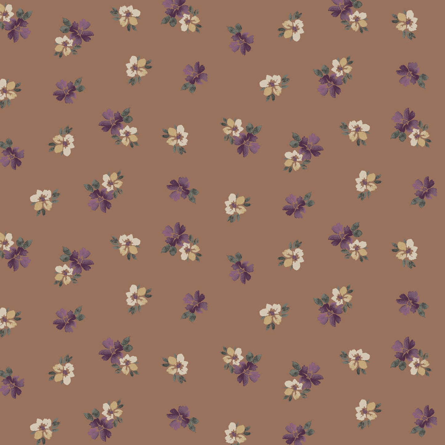 P-3429-754-MOCHA-EGGPLANT - PRINTED POLY MOROCCAN 100% POLY