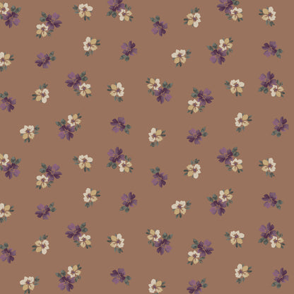 P-3429-754-MOCHA-EGGPLANT - PRINTED POLY MOROCCAN 100% POLY