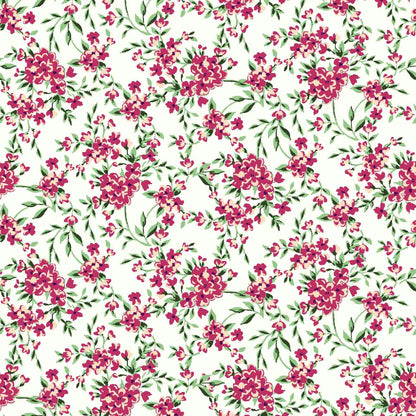 P-343-636-OFFWHITE-FUCHSIA - PRINTED CREPON 100% RAYON CREPON