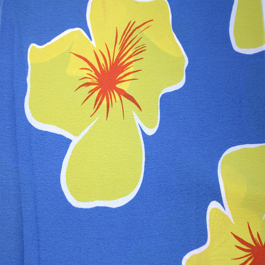 P-3464-754-SKY-BLUE-LEMON - PRINTED POLY MOROCCAN 100% POLY