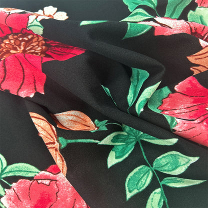 P-3476-702-BLACK-WATERMELON - PRINTED 97% POLY 3% SPANDEX