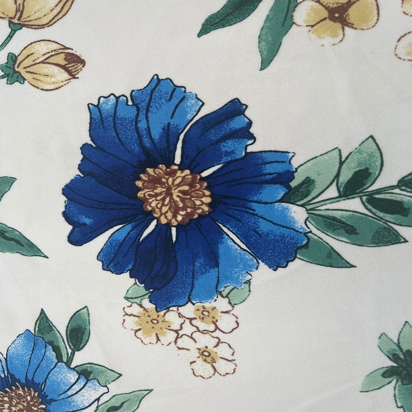 P-3476-702-OFF-WHITE-BLUE - PRINTED SCUBA CREPE 97% POLY 3% SPANDEX