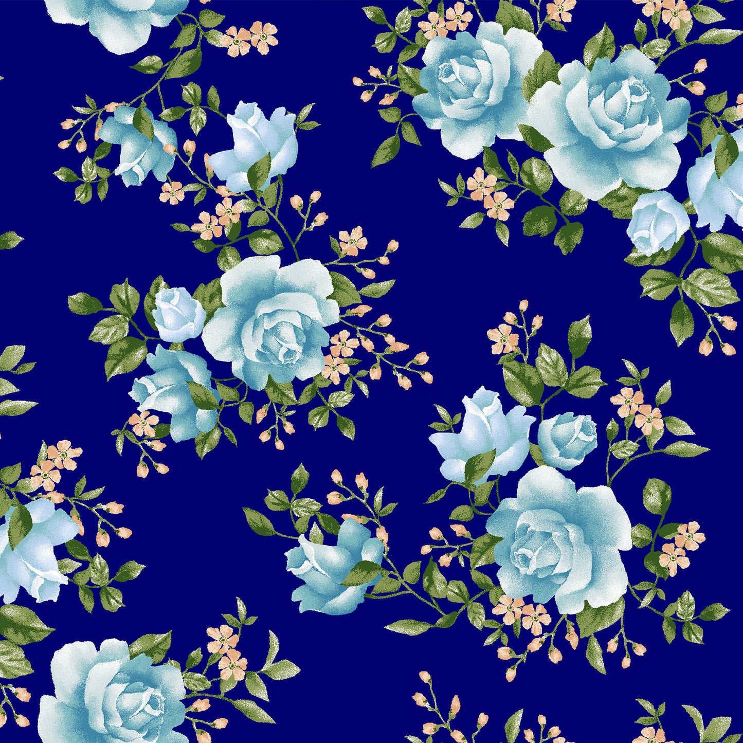 P-3478-702-NAVY-AQUA - PRINTED SCUBA CREPE 97% POLY 3% SPANDEX