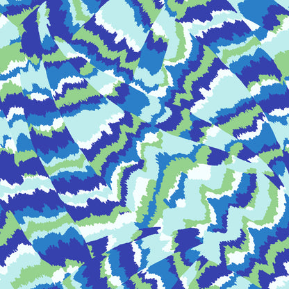 P-3485-501-ROYAL-GREEN - PRINTED 100% POLYESTER HI MULTI CHIFFON WASH