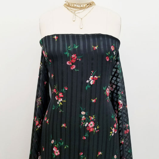 P-366-SHADOW-BLACK-RED - PRINTED SHADOW 100% POLYESTER