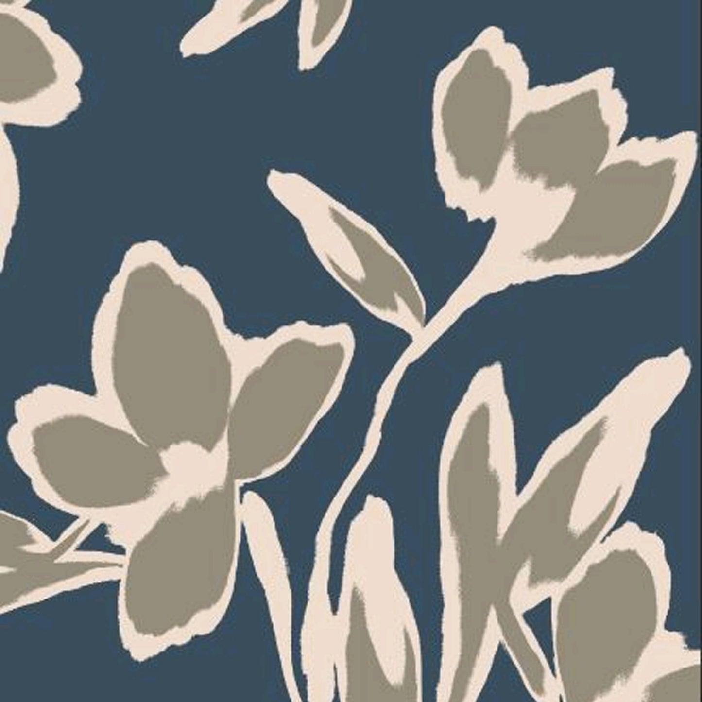P-3928-754-DEEP-OCEAN-TAUPE - PRINTED POLY MOROCCAN 100% POLY