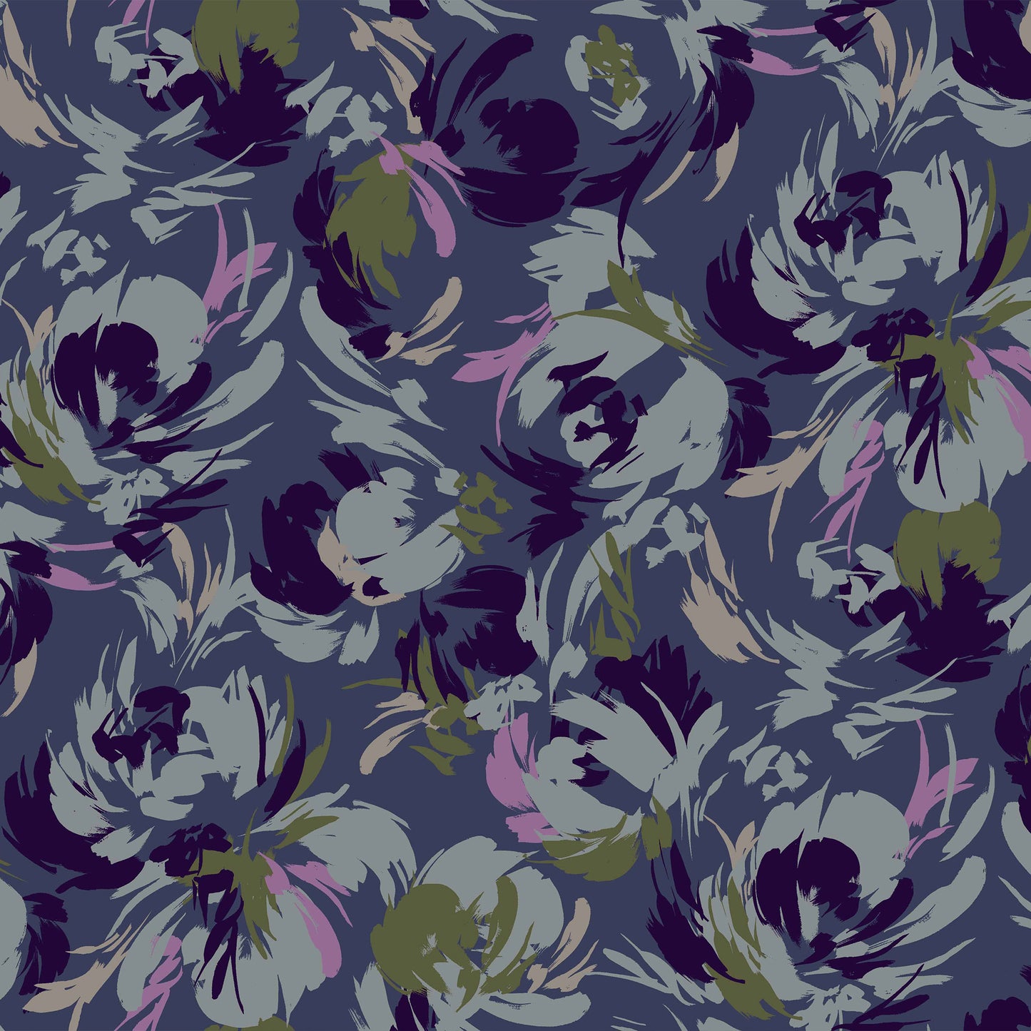 P-40-453-MIDNIGHT-SILVER - PRINTED POLY POWER MESH 92%POLY 8%SPANDEX