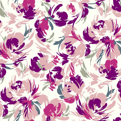 P-40-504-OFFWHITE-BLUSH - PRINTED WOOL DOBBY 100% POLYESTER