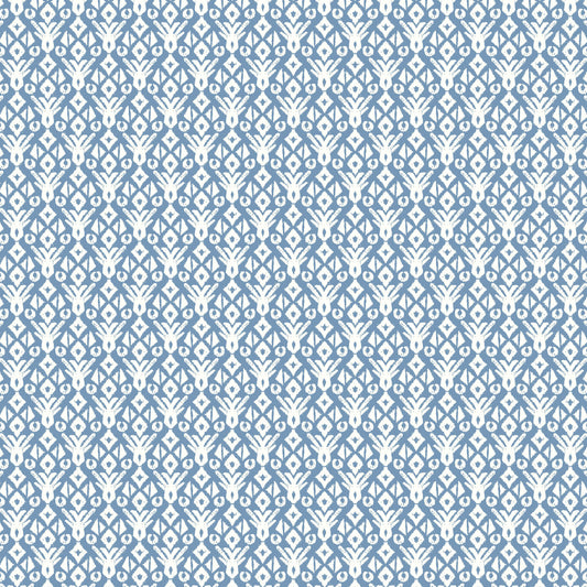 P-404-636-BLUE-OFF-WHITE PRINTED CREPON 100% RAYON CREPON