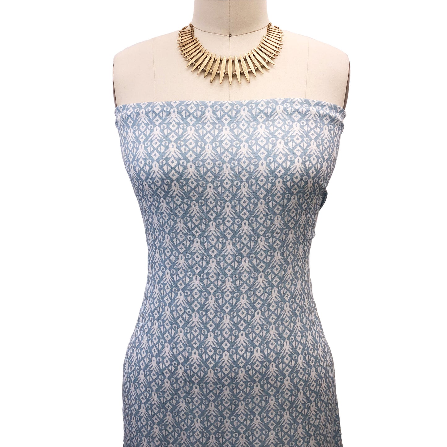 P-404-636-BLUE-OFF-WHITE PRINTED CREPON 100% RAYON CREPON