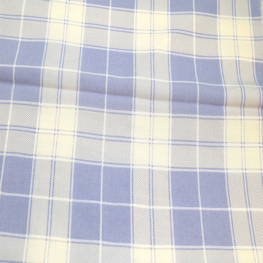 P-409-698-CHAMBRAY-ECRU - PRINTED RAYON CHALLIS 100% RAYON CHALLIS