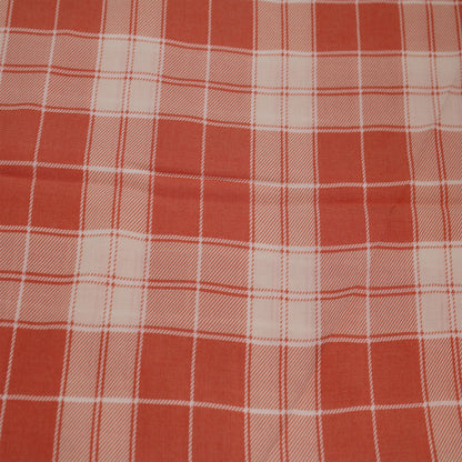 P-409-698-PEACH-ECRU - PRINTED RAYON CHALLIS 100% RAYON CHALLIS