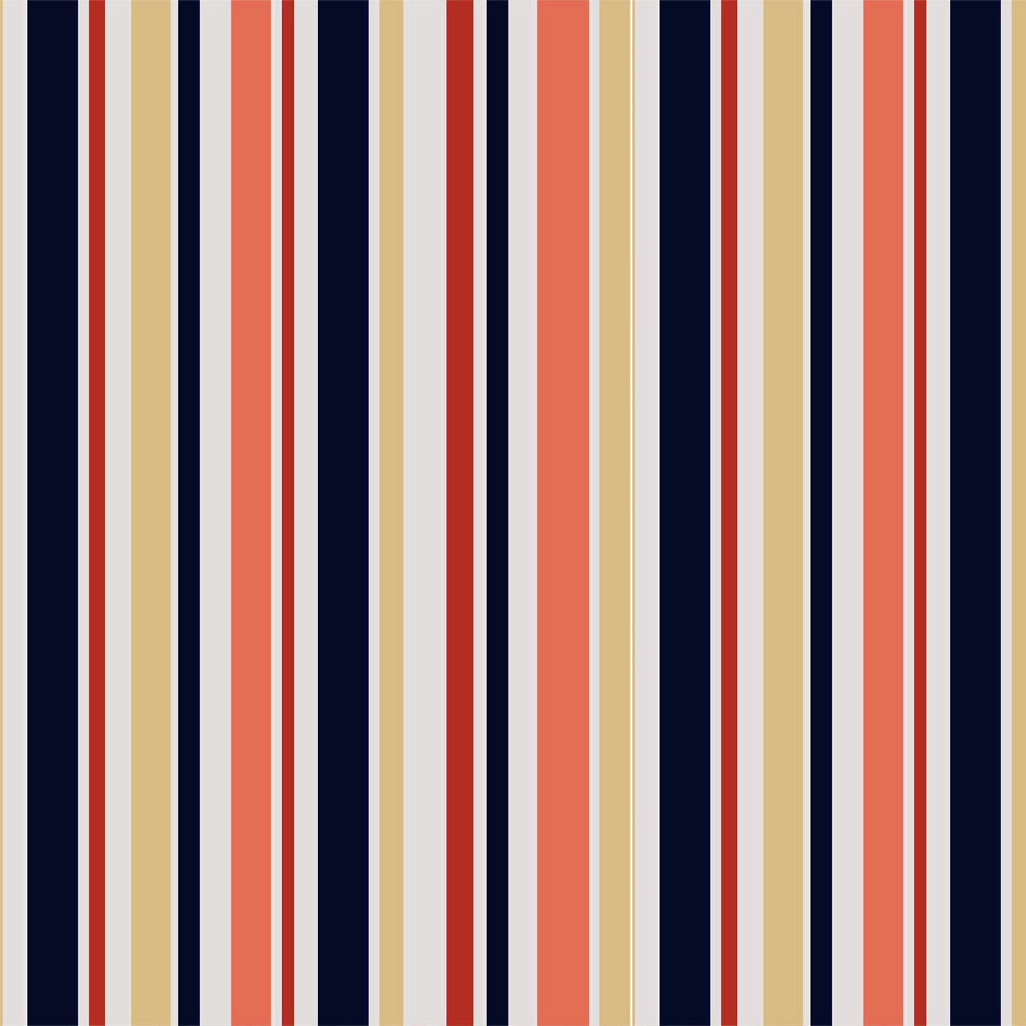 P-419-504-NAVY-CORAL - PRINTED WOOL DOBBY 100% POLYESTER