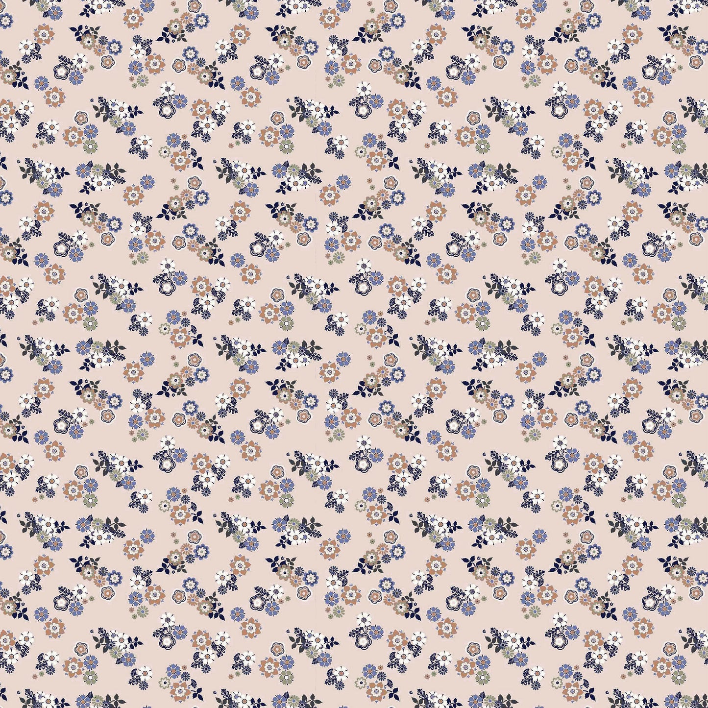 P-42-504-BLUSH-PERI - PRINTED WOOL DOBBY 100% POLYESTER