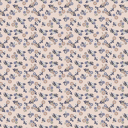 P-42-504-BLUSH-PERI - PRINTED WOOL DOBBY 100% POLYESTER