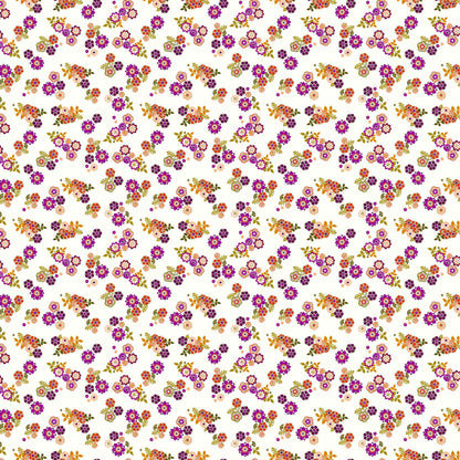 P-42-504-OFFWHITE-FUCHSIA - PRINTED WOOL DOBBY 100% POLYESTER