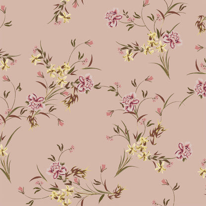 P-421-586-BLUSH-MAUVE - PRINTED CREPE CHIFFON 97% POLY 3% SPANDEX