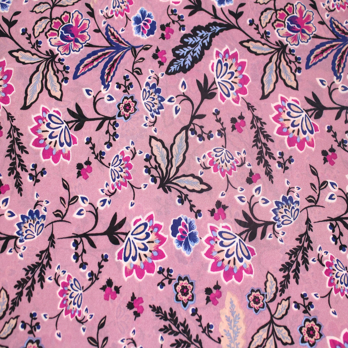 P-43-502-MAUVE-MAGENTA - PRINTED 100% POLY CHELSEA CHIFFON