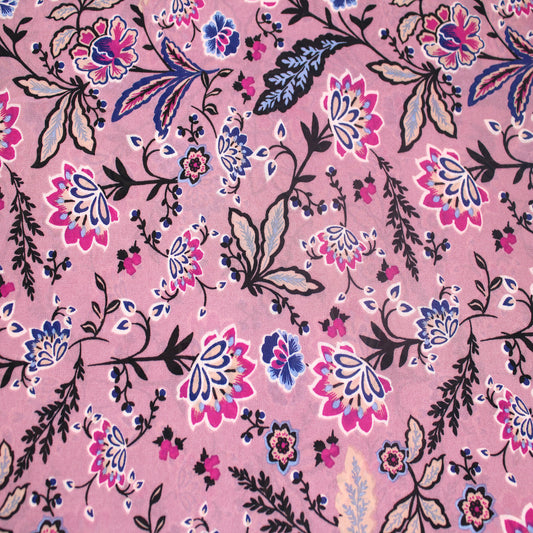 P-43-502-MAUVE-MAGENTA - PRINTED 100% POLY CHELSEA CHIFFON