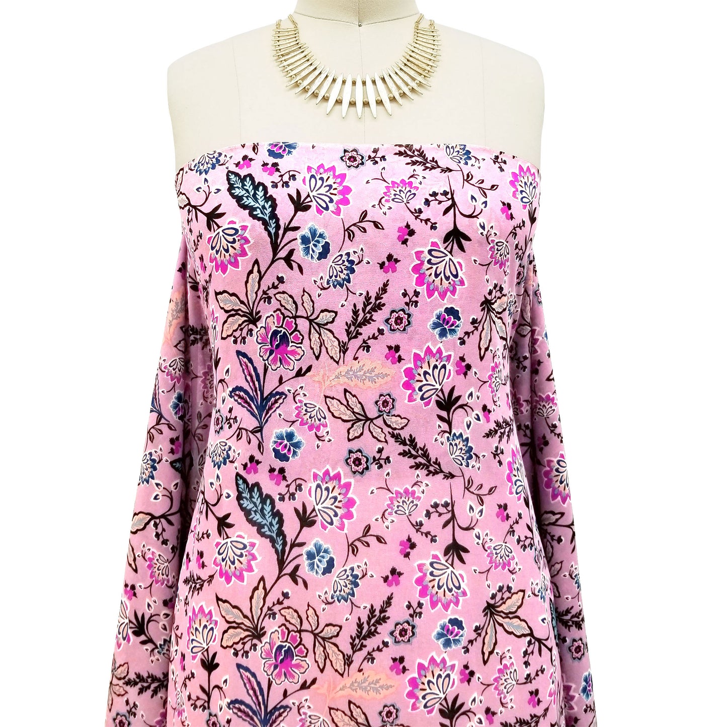 P-43-502-MAUVE-MAGENTA - PRINTED 100% POLY CHELSEA CHIFFON