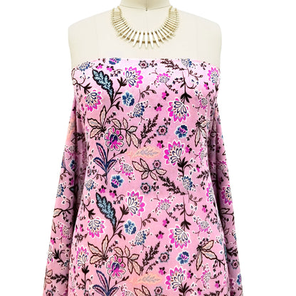 P-43-502-MAUVE-MAGENTA - PRINTED 100% POLY CHELSEA CHIFFON