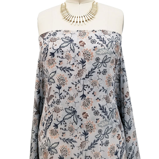 P-43-502-SILVER-SAGE - PRINTED 100% POLY CHELSEA CHIFFON