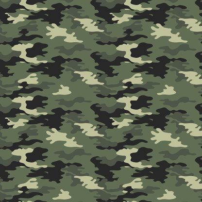 P-431-506-ARMY-GREEN-CHARCOAL - PRINTED FRENCH TERRY 63%POLY  33%RAYON  4% SPANDEX