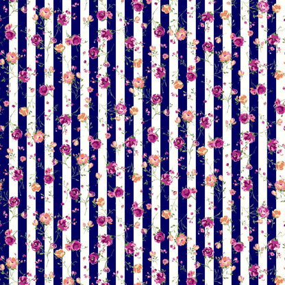 P-434-586-NAVY-HOT-PINK - PRINTED CREPE CHIFFON 97% POLY 3% SPANDEX