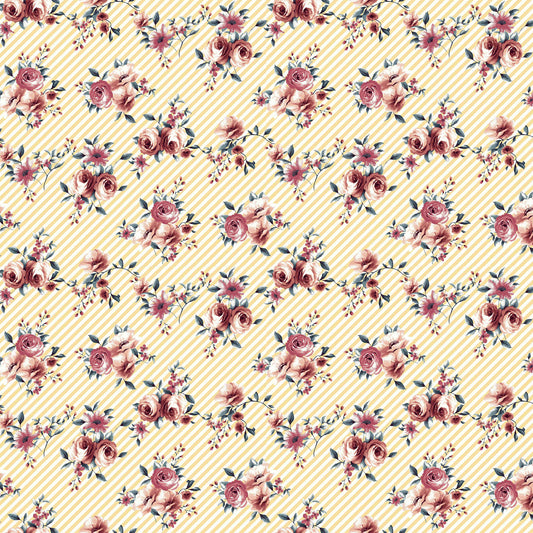 P-439-504-BANANA-ROSE-GOLD - PRINTED WOOL DOBBY 100% POLYESTER