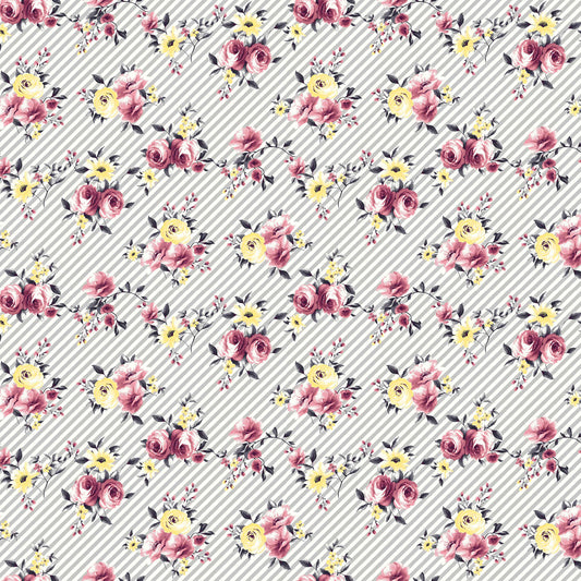 P-439-504-SILVER-MAUVE - PRINTED WOOL DOBBY 100% POLYESTER