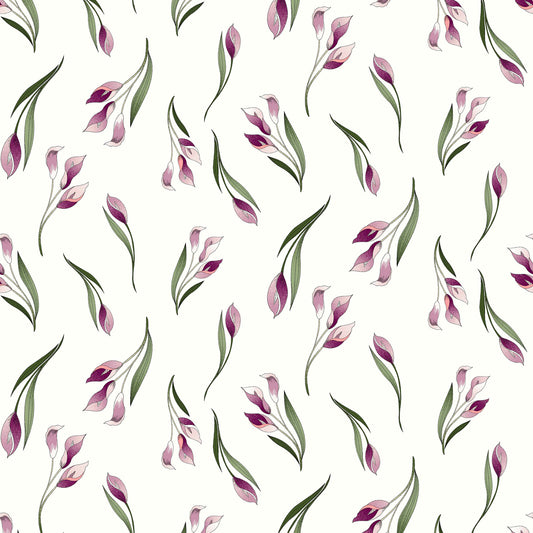 P-454-501-OFF-WHITE-MAUVE - PRINTED 100% POLYESTER HI MULTI CHIFFON WASH