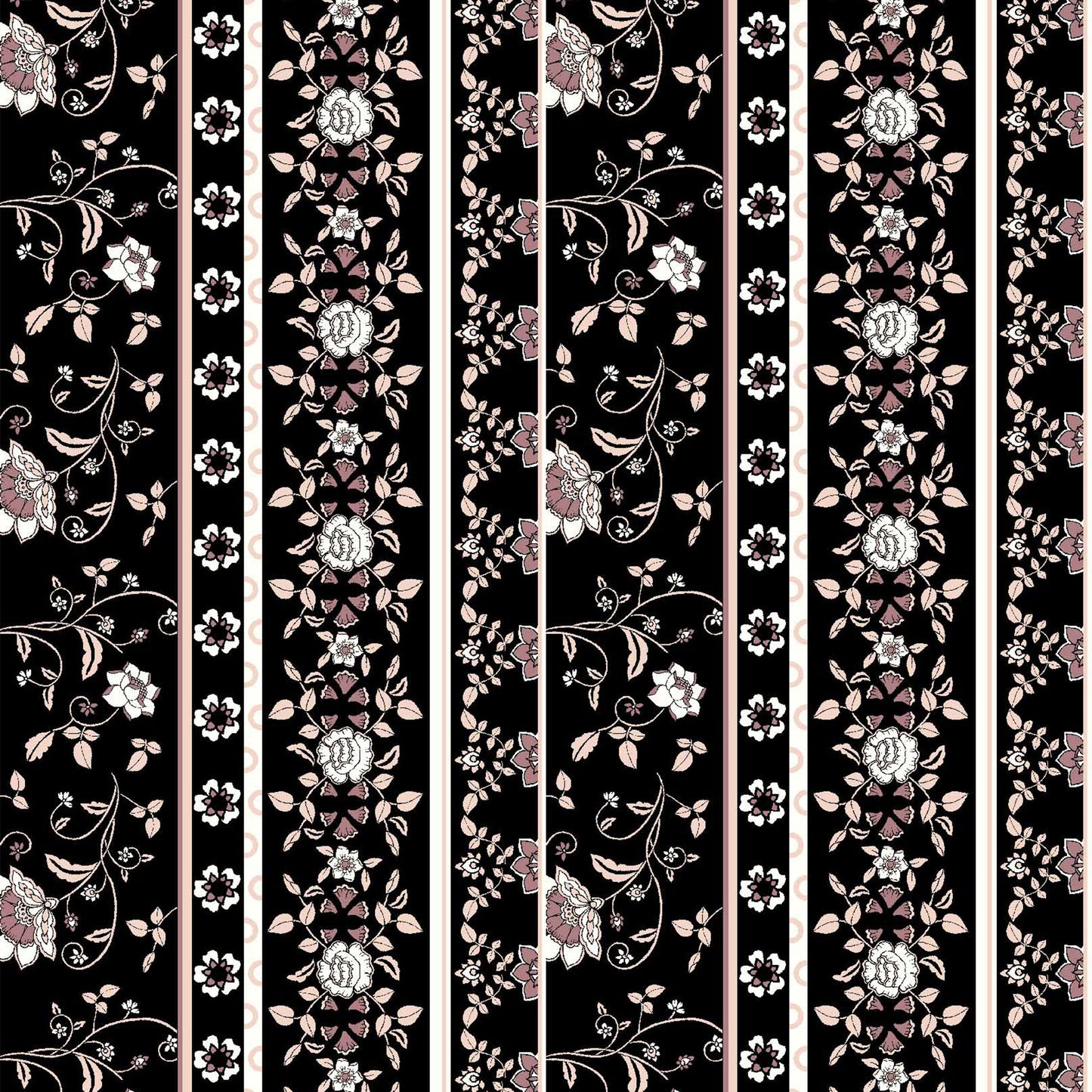 P-472-586-BLACK-MARSALA - PRINTED CREPE CHIFFON 97% POLY 3% SPANDEX