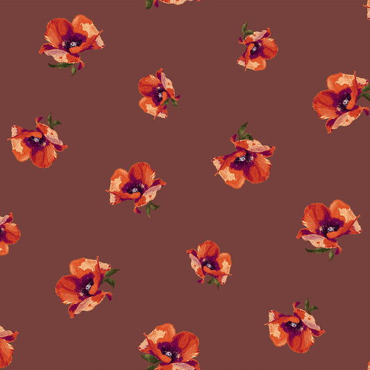 P-485-HVY-RSJ-DUSTY-WINE-ORANGE - PRINT RSJ 95% RAYON 5% SPANDEX JERSEY