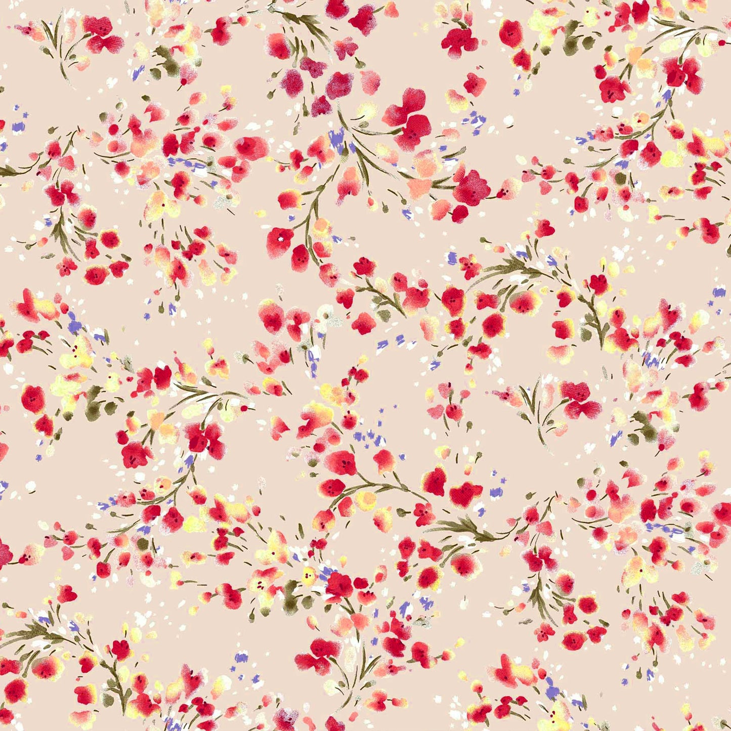 P-501-586-BLUSH-CHERRY - PRINTED CREPE CHIFFON 97% POLY 3% SPANDEX