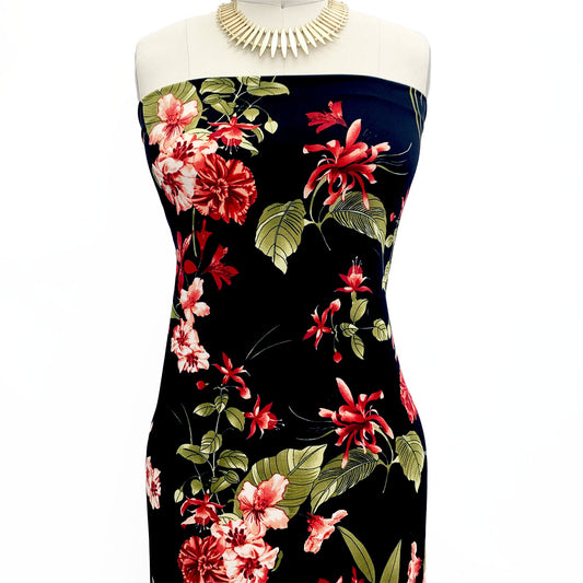 P-502-450-BLACK-RED-OLIVE - PRINTED ITY 96% POLY 4% SPANDEX
