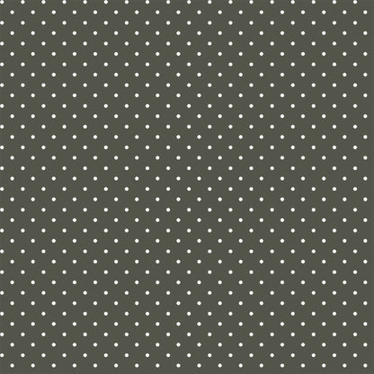 P-514-504-01-ARMY-GREEN-OFFWHITE - PRINTED WOOL DOBBY 100% POLYESTER