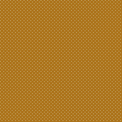 P-514-504-03-MUSTARD-OFFWHITE - PRINTED WOOL DOBBY 100% POLYESTER