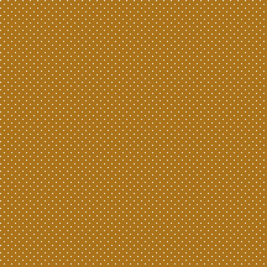 P-514-504-03-MUSTARD-OFFWHITE - PRINTED WOOL DOBBY 100% POLYESTER