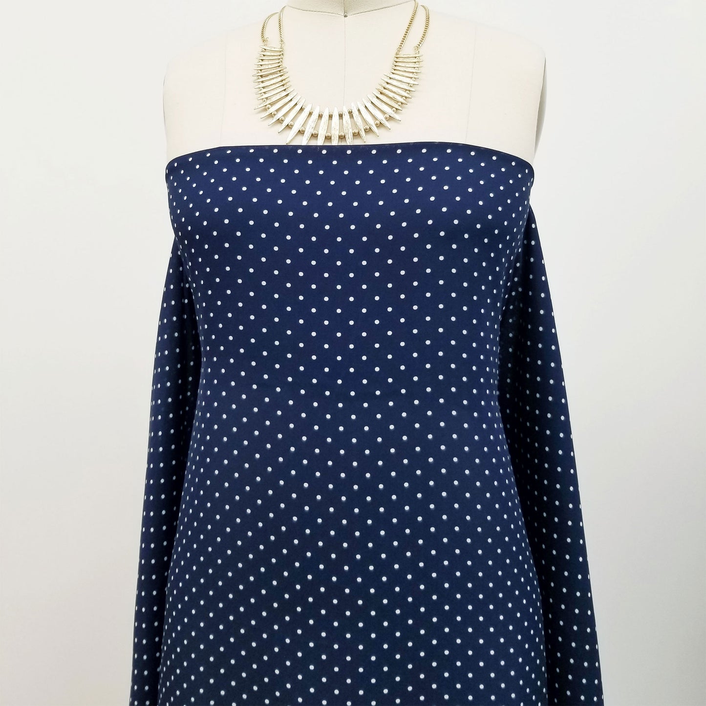 P-514-504-04-NAVY-OFFWHITE - PRINTED WOOL DOBBY 100% POLYESTER