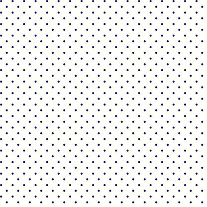 P-514-504-06-OFFWHITE-NAVY - PRINTED WOOL DOBBY 100% POLYESTER