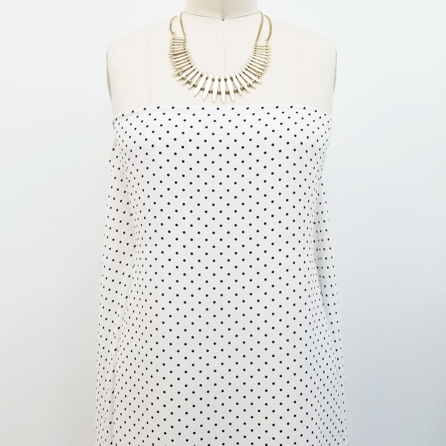 P-514-504-06-OFFWHITE-NAVY - PRINTED WOOL DOBBY 100% POLYESTER