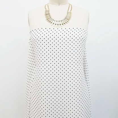 P-514-504-06-OFFWHITE-NAVY - PRINTED WOOL DOBBY 100% POLYESTER