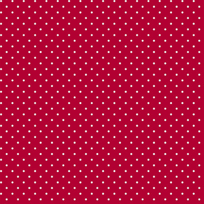 P-514-504-08-RED-OFFWHITE - PRINTED WOOL DOBBY 100% POLYESTER