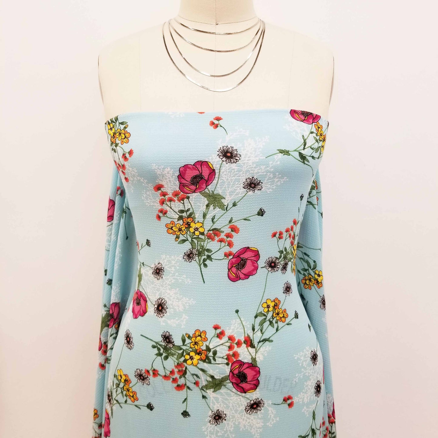 P-522-586-ANGEL-BLUE-MAGENTA - PRINTED CREPE CHIFFON 97% POLY 3% SPANDEX